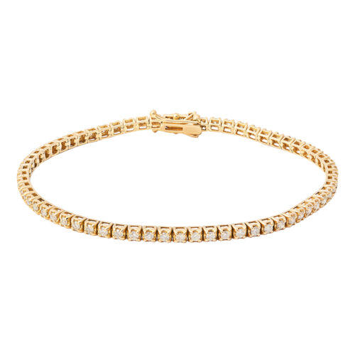 Pulseira Ouro Rosé Riviera Diamantes 1,60 Quilates