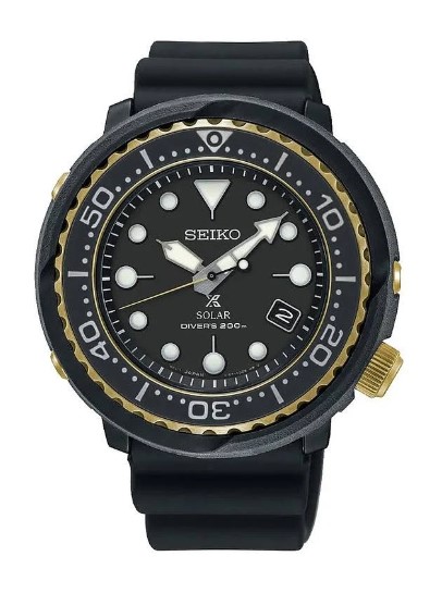 Relógio Masculino Solar Seiko Prospex Golden Tuna Diver