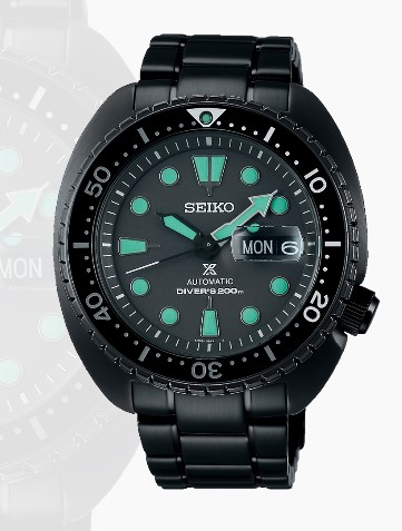 Relógio masculino automático Seiko King Turtle Black