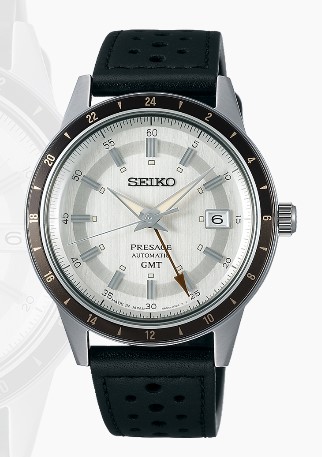 Relógio masculino automático Seiko GMT Presage