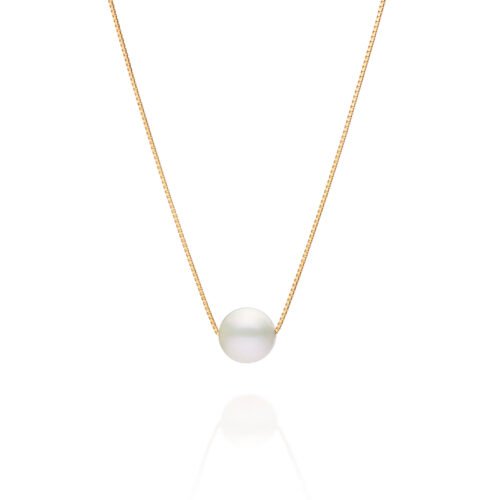 Gargantilha ouro amarelo pérola South Sea 